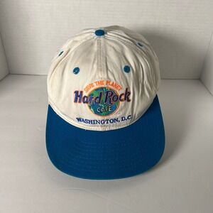 Hard Rock Cafe Washington DC Save the Planet Love All Serve All Baseball Cap VTG